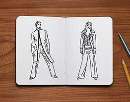 fashion design sketch illustration thumbnail